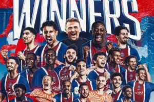 冠军收割机，2024/25赛季以来巴黎已经收获10座冠军奖杯